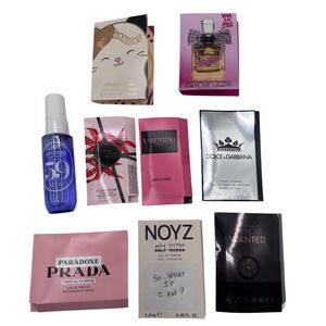 Designer Fragrance Lot Prada Valentino D&G Azzaro Viva La Juicy Sol De Janeiro